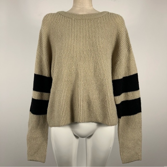 JOHN + JENN Stylish Beige and Black Women's Sweater S - Picture 3 of 11